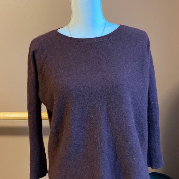 Garnet Hill cashmere sweater XS/S - Picture 2 of 5